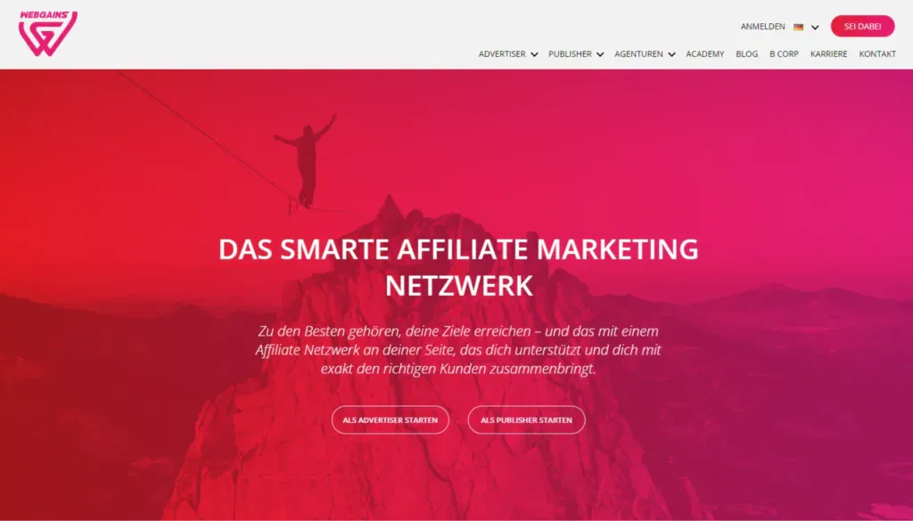 Webgains - Affiliate-Netzwerk