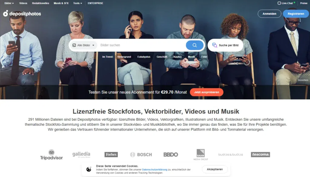 Depositphotos - Stockfotos von Bilddatenbanken beziehen