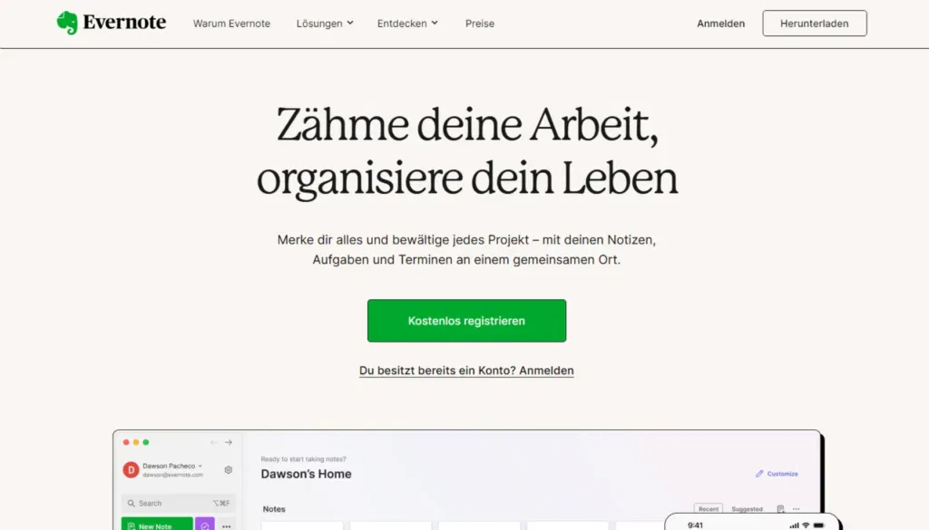 Getting Things Done - Evernote - Notizen erfassen und zu organisieren