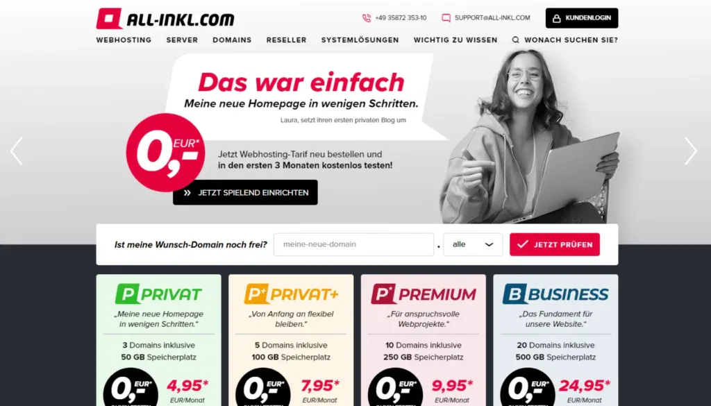Webhosting-Vergleich - all-inkl.com