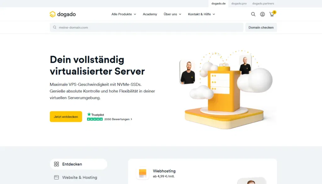 Webhosting-Vergleich - dogado
