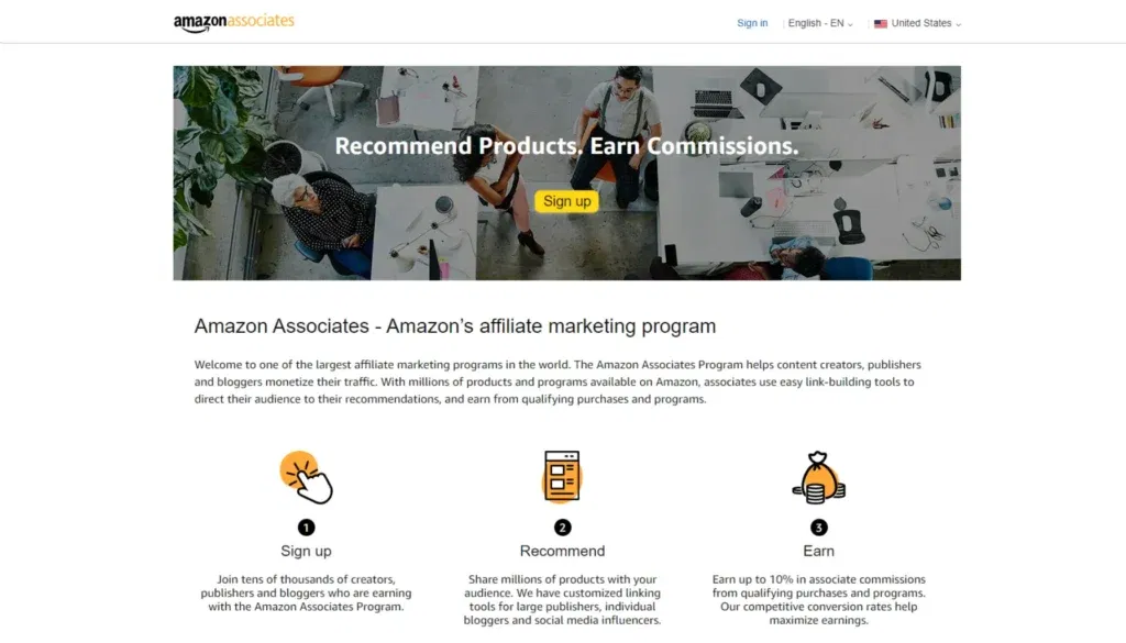Amazon-Associates - Affiliate-Netzwerk
