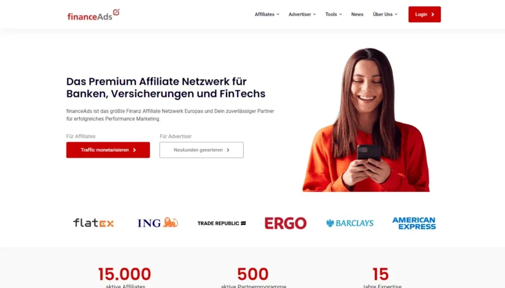 FinanceAds - Affiliate-Netzwerk