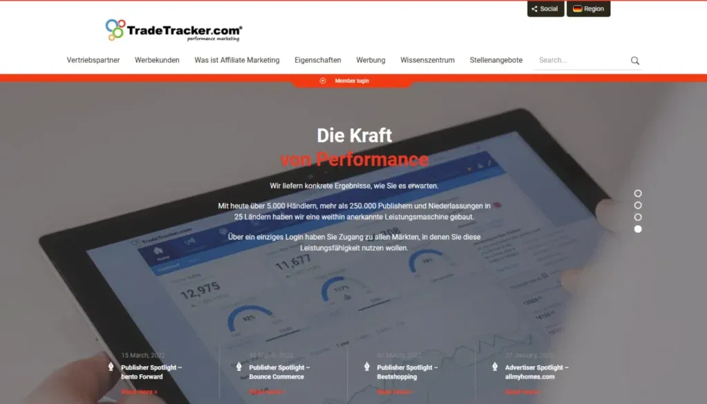 TradeTracker - Affiliate-Netzwerk
