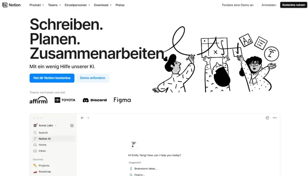 Aufgabenpriorisierung - Notion