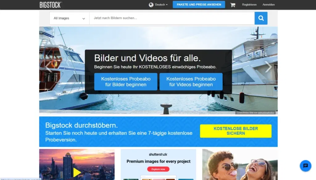 Bigstock - Stockfotos von Bilddatenbanken beziehen