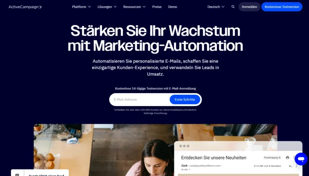 ActiveCampaign bietet professionelle E-Mail-Marketing-Software