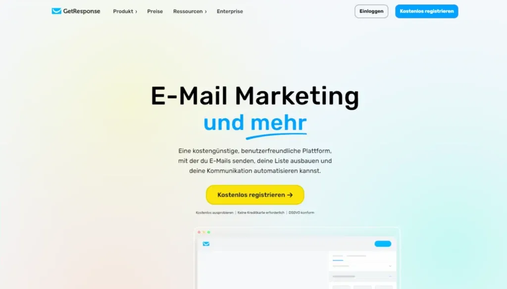 GetResponse - E-Mail-Marketing-Software