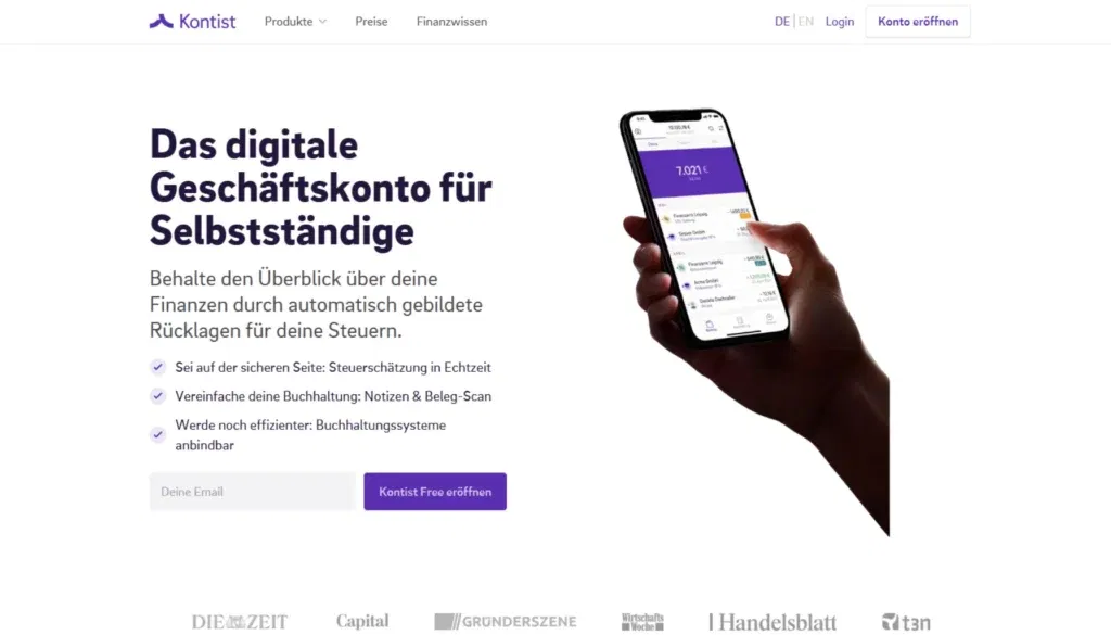 Geschäftskonto - Kontist