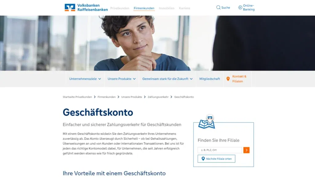 Volks- und Raiffeisenbanken Geschäftskonto