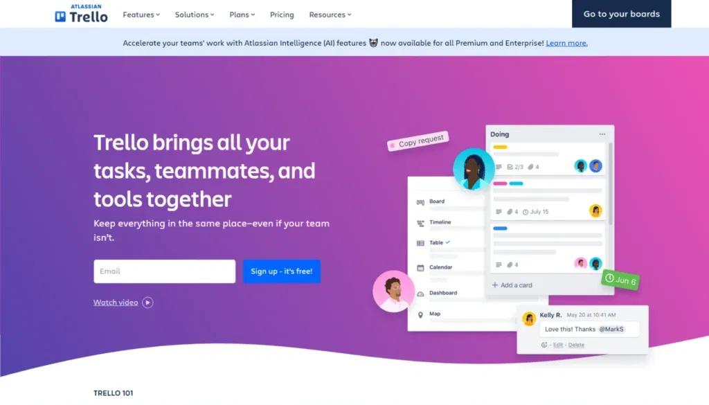 Getting Things Done - Tool um Boards zu erstellen