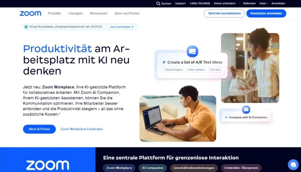 Online-Kurse und Webinare - Zoom