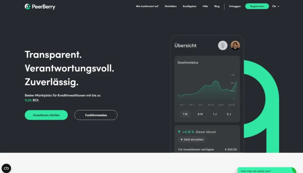 P2P-Plattformen - Peerberry