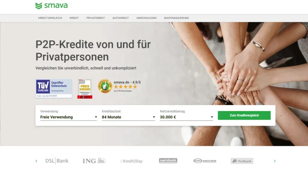 P2P-Plattformen - Smava