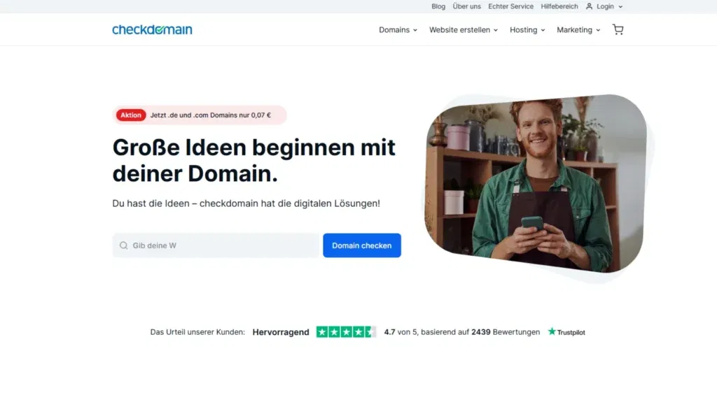 Webhosting-Vergleich - Checkdomain