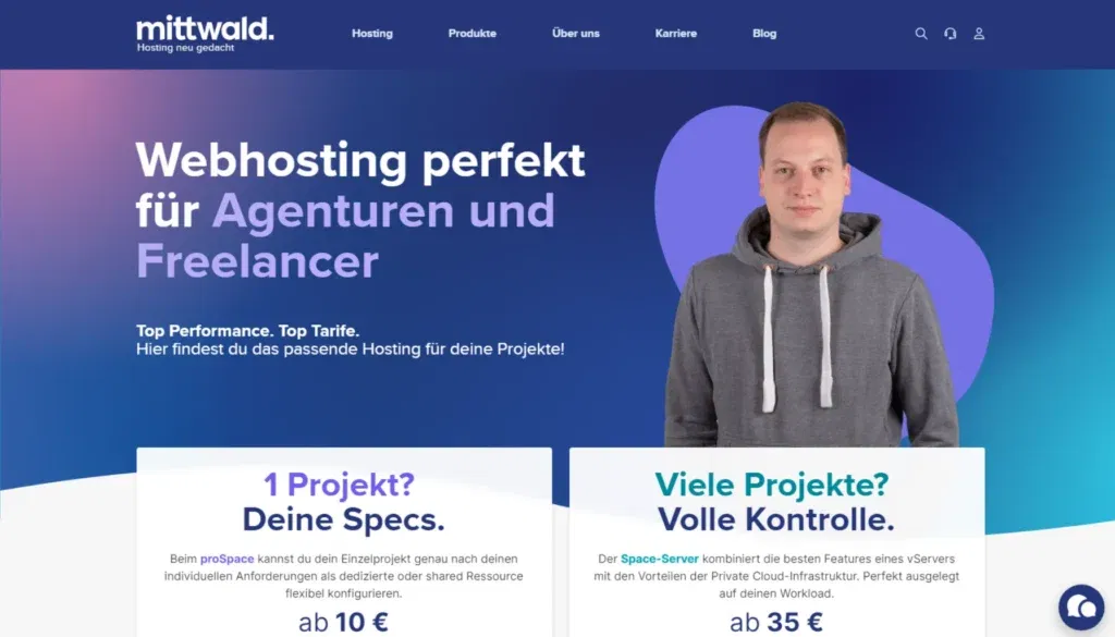Webhosting-Vergleich - Mittwald