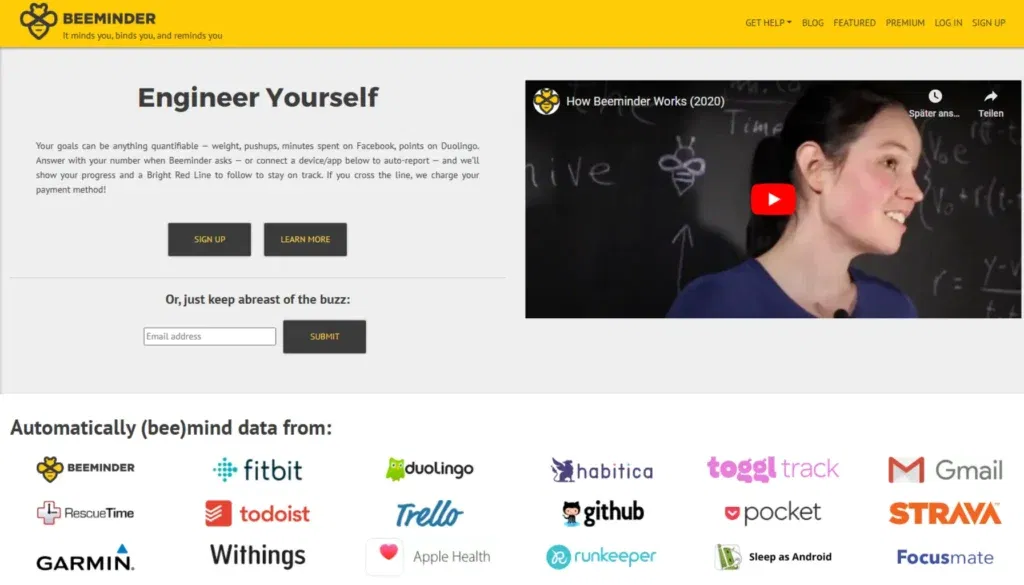 Zeitmanagement - Beeminder