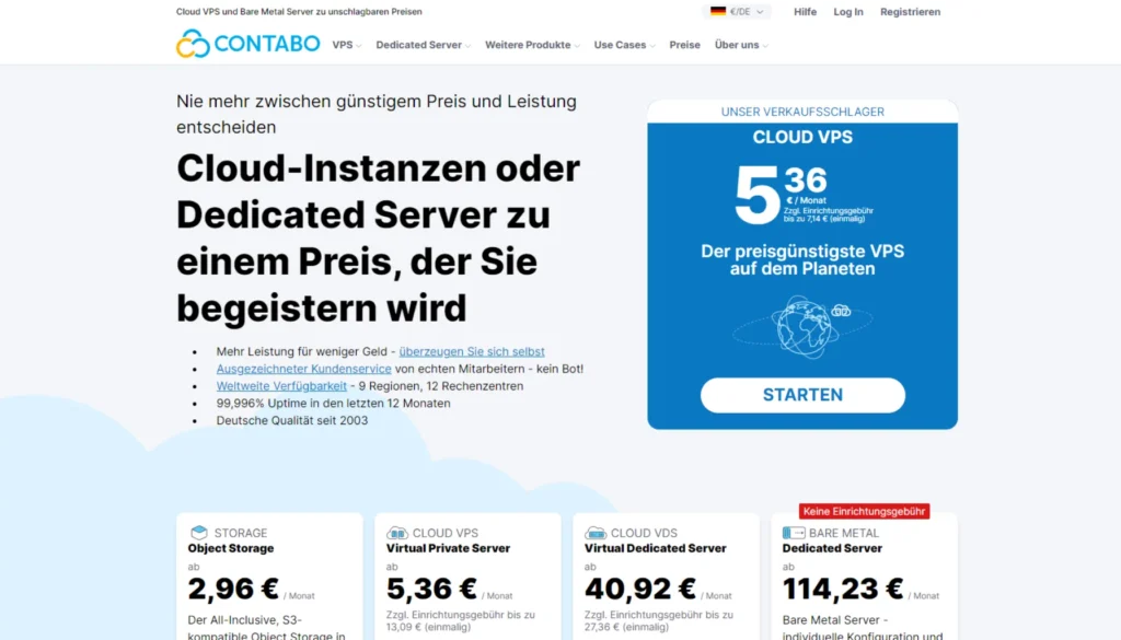 Cloud-Server - Contabo